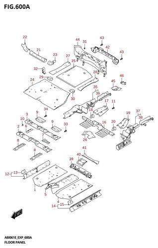 Suzuki genuine bracket rear - genuine,